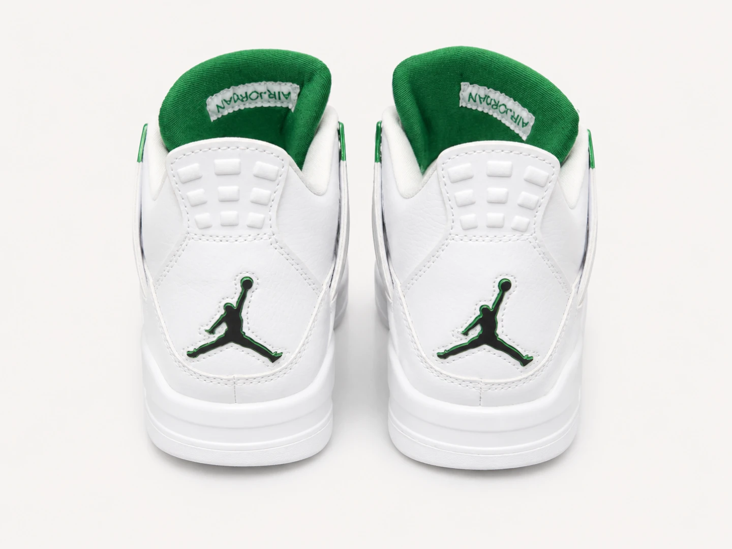 White & Green Air Jordan 4 - photo 5