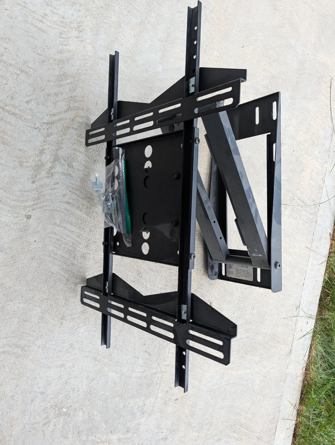 Black Full Motion TV Wall Mount - photo 2