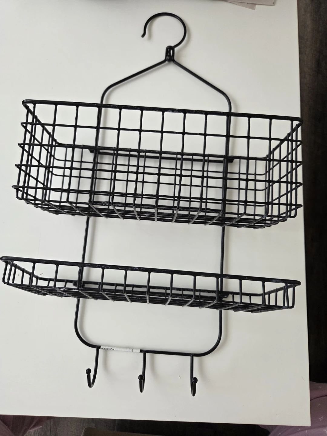 Ikea BLECKSJÖN Shower caddy, two tiers, black