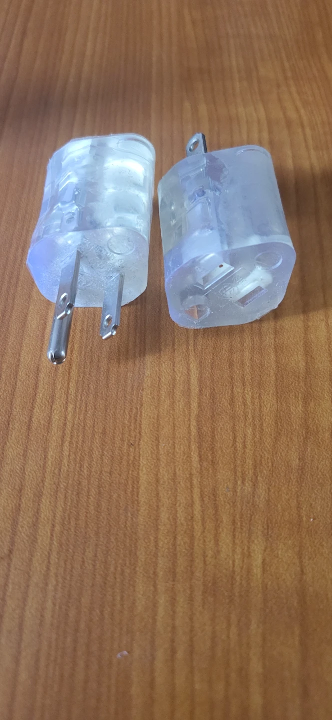 Clear Plastic Plug Caps (Set of 2)
