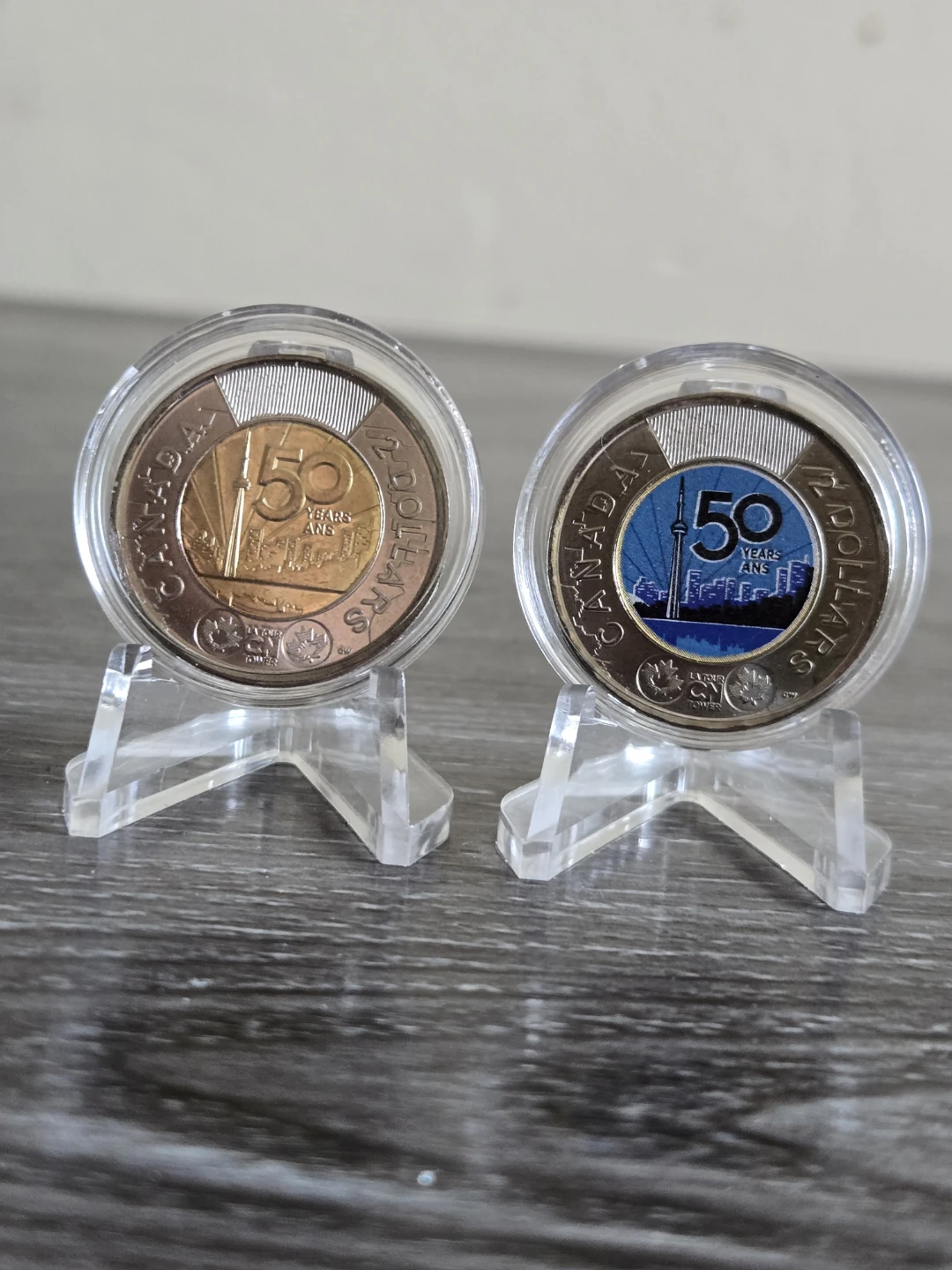 CN Tower & 50 Years coin pair. - photo 2