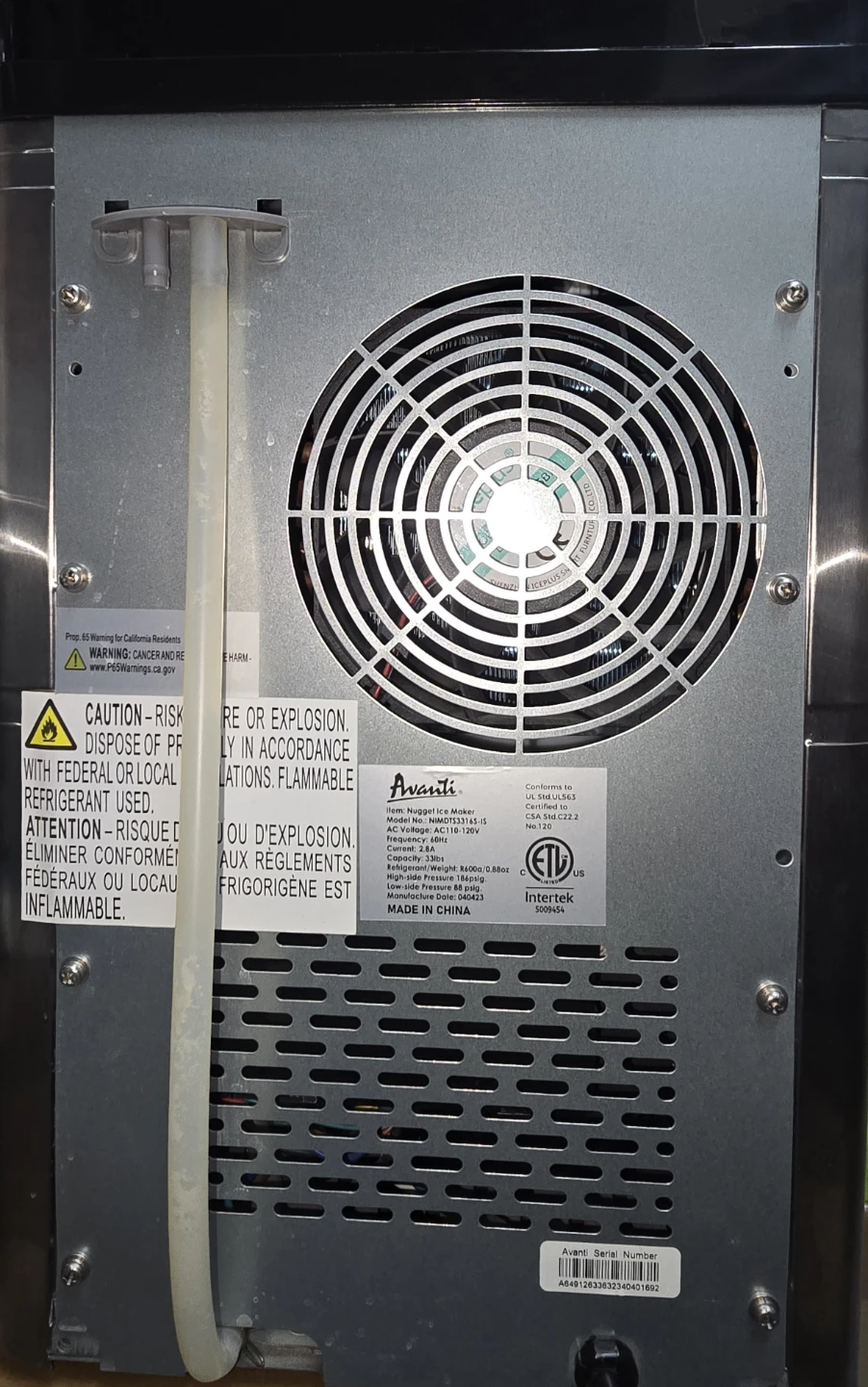 Avanti Ice Maker NIMDTS3316S-IS - photo 3