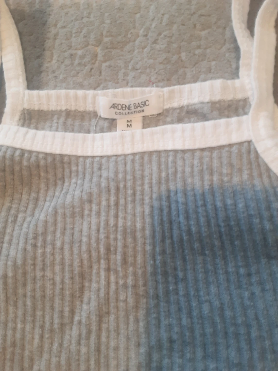 Ardene Basic Grey Ribbed Tank Top - Size M