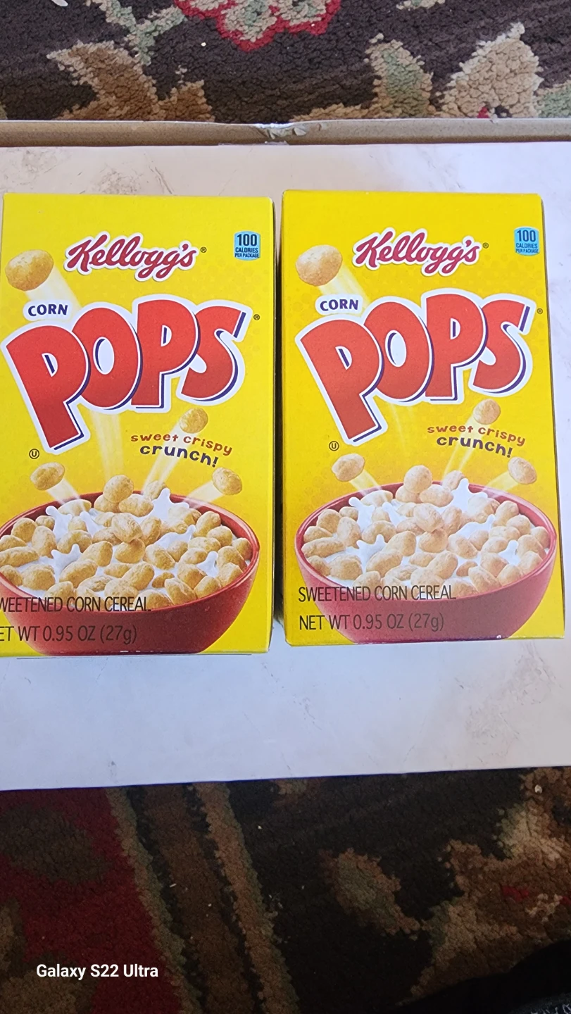 Kellogg's Corn Pops Cereal - 2 Boxes -⚽️