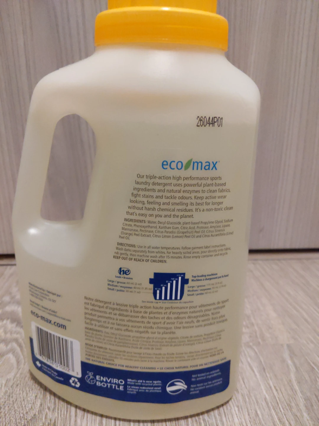 NEW Eco Max Sport Laundry Detergent & Deodorizer Citrus 1.89L - photo 2