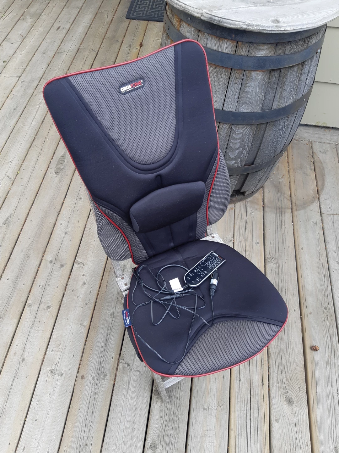 ObusForme© Back Support Massage Full Back & Seat Heated Cushion