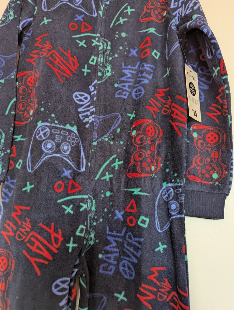 George Kids' Pajamas All-in-One Sleepsuit - Gaming Theme - photo 2