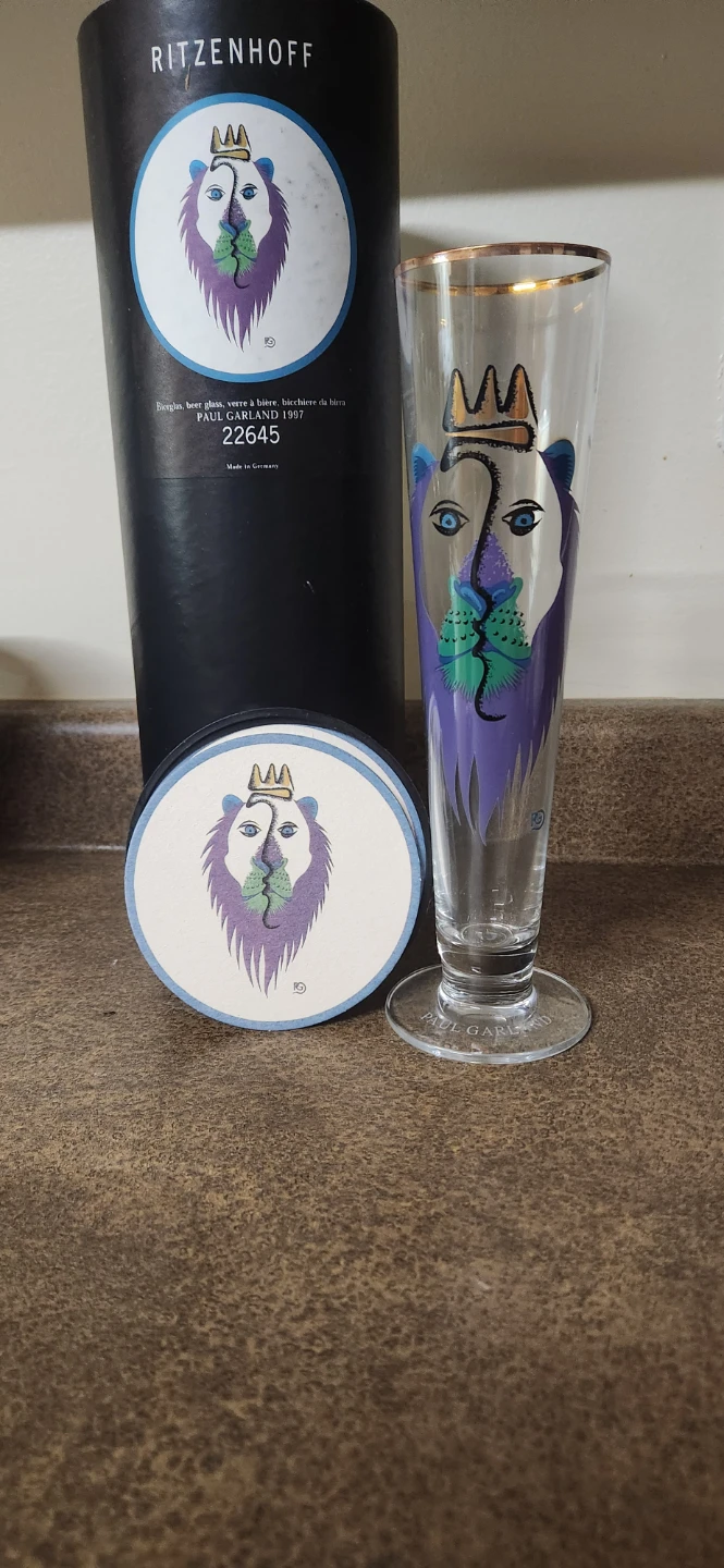 Ritzenhoff Beer Glass and Coaster Set