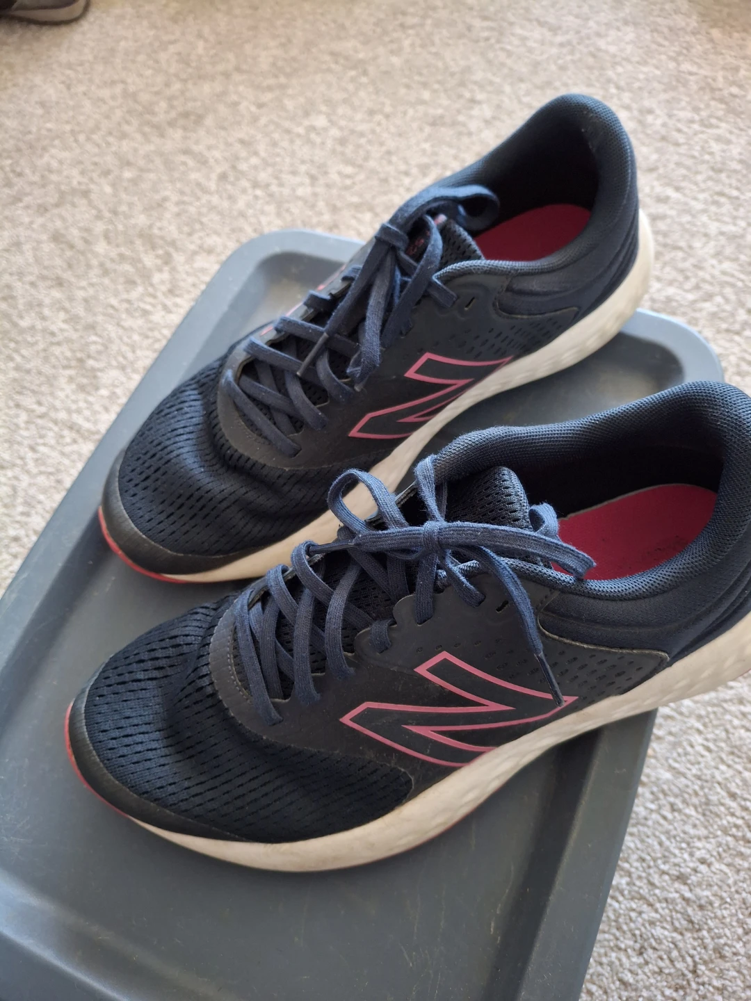 New Balance Navy & Pink Running Shoes