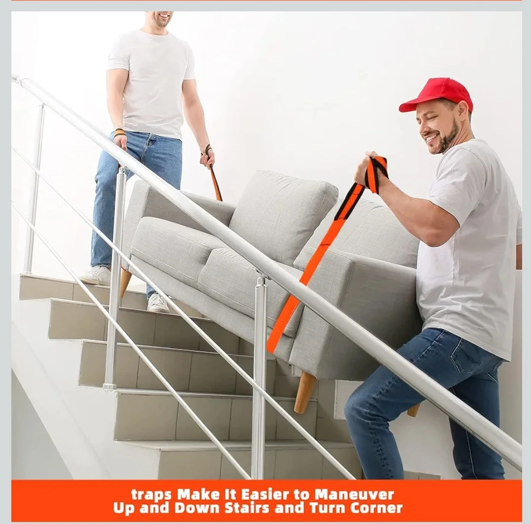 Moving Straps 2pcs Heavy Furniture Moving Straps Labor-Saving