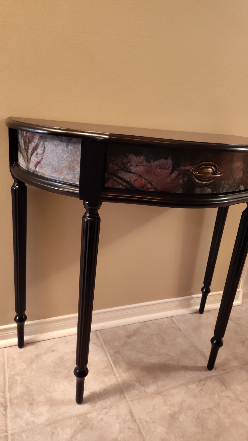 Black Bombay Console Table with Drawer - photo 5