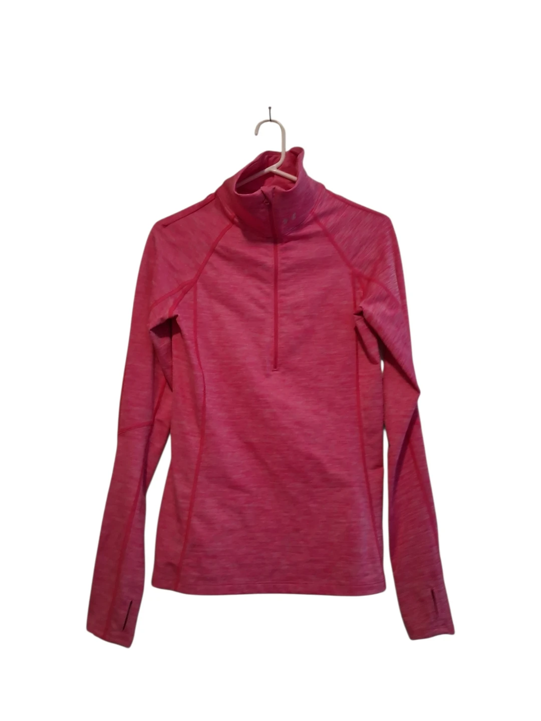 Under Armour Pink 1/2 Zip Long Sleeve Athletic Top