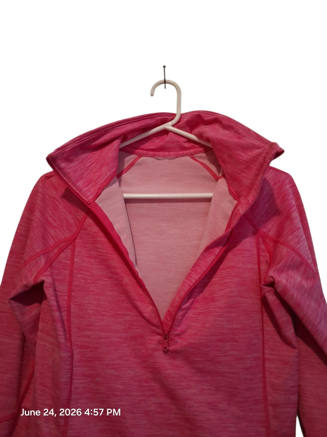 Under Armour Pink 1/2 Zip Long Sleeve Athletic Top - photo 3
