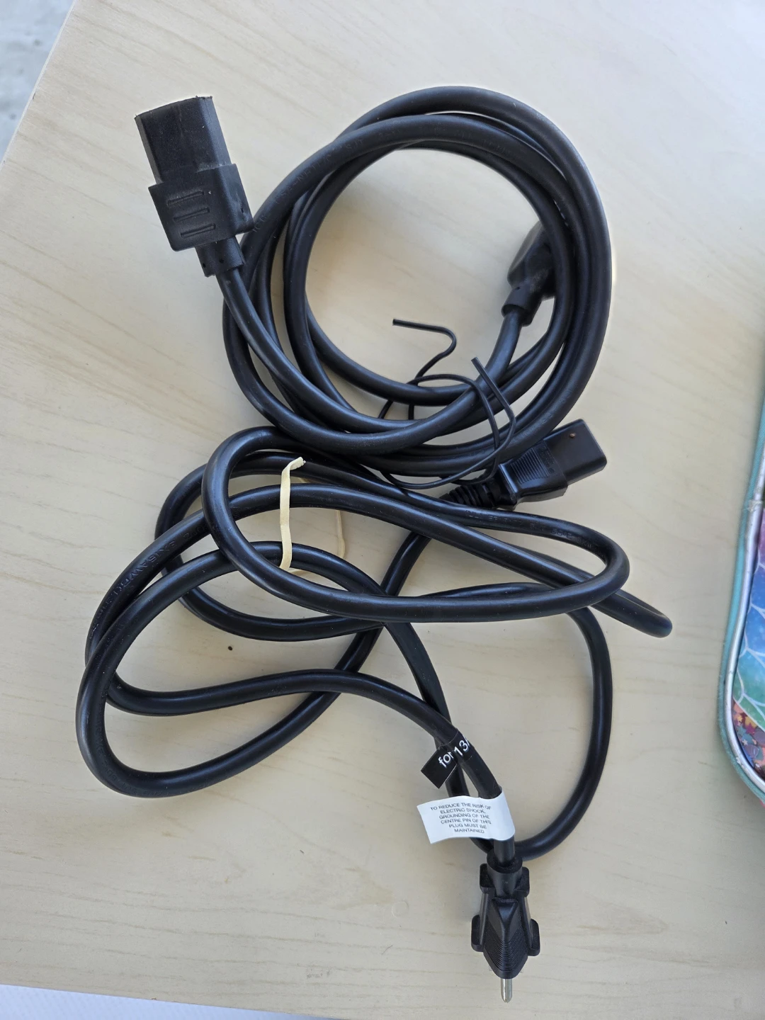 2 Computer Power Cords - photo 2