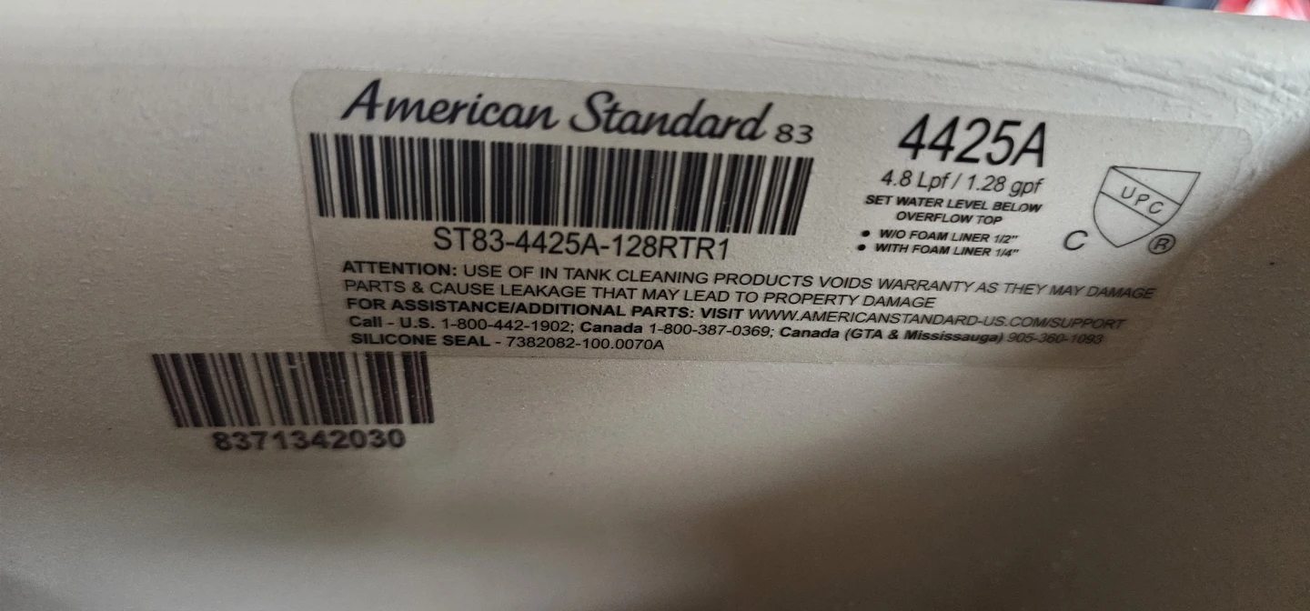 American Standard 4425A Toilet - photo 2