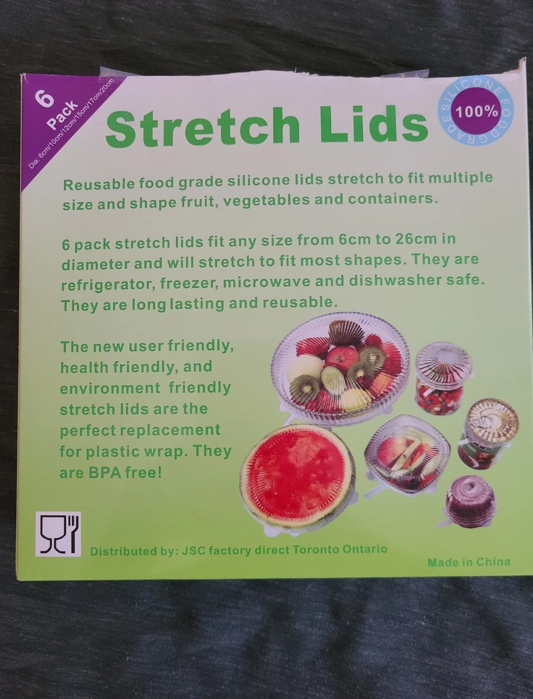 Reusable Silicone Stretch Lids x 6 ⚽️ - photo 2