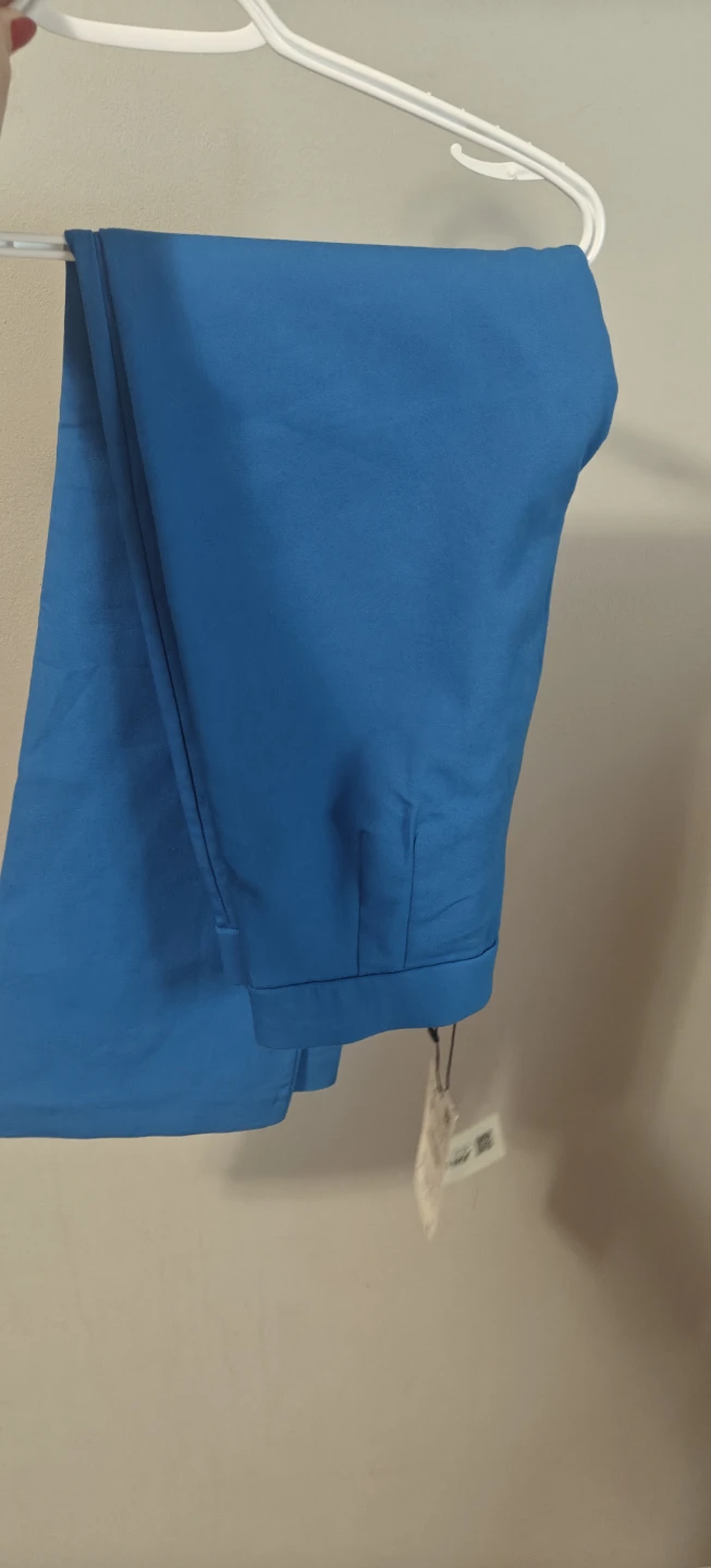 Zara Blue High-Waisted Trousers - photo 2