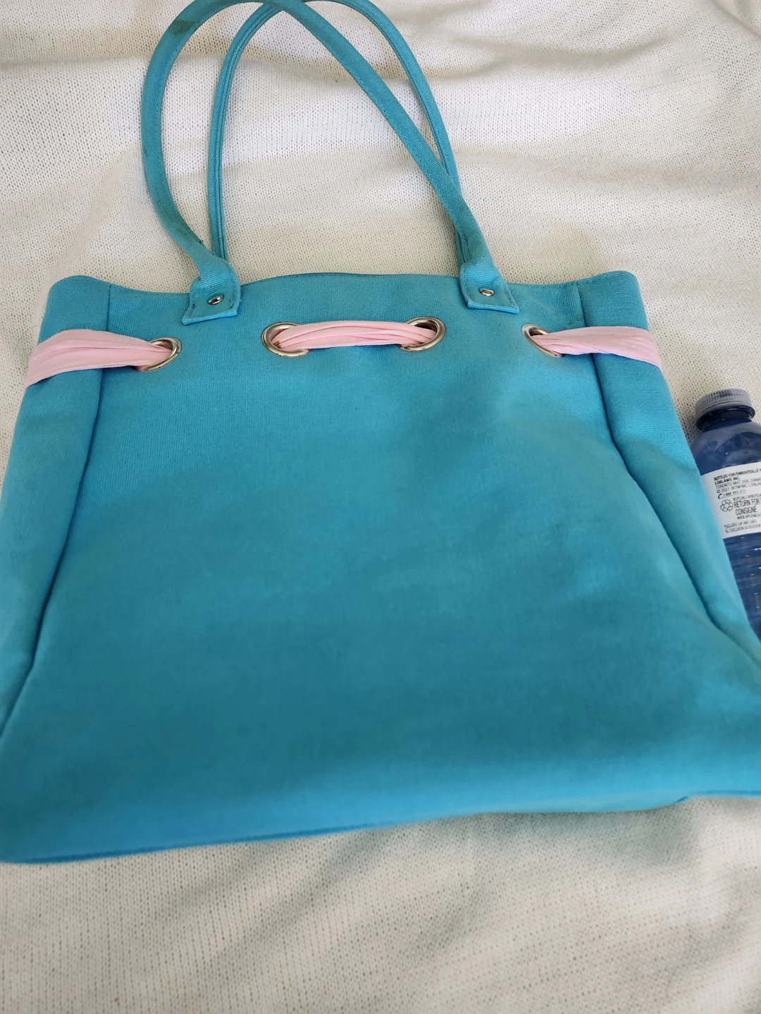 Ralph Lauren Tote Bag Canvas Pink Ribbon - photo 4