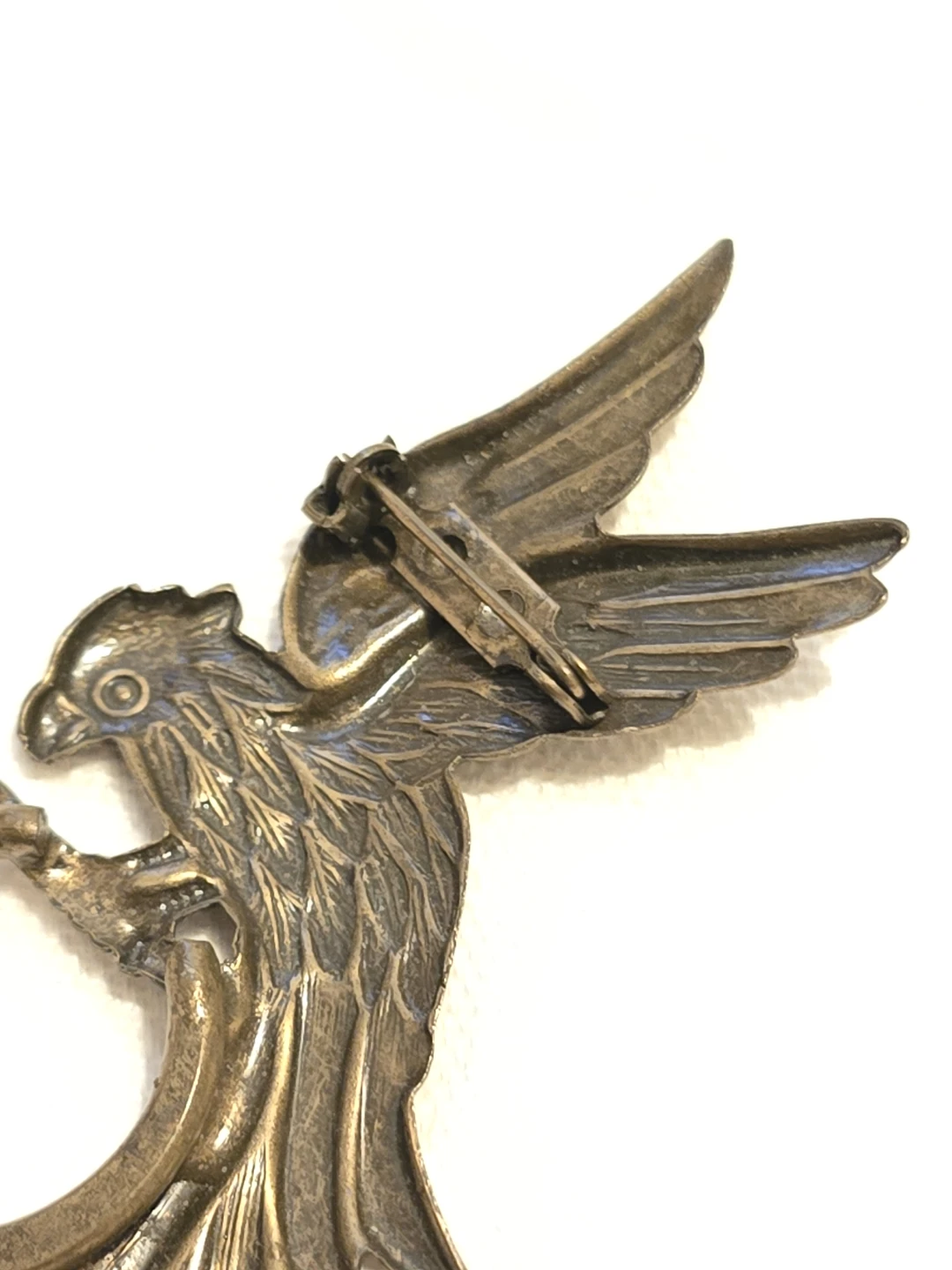 Vintage Bird Brooch with Ring - photo 3