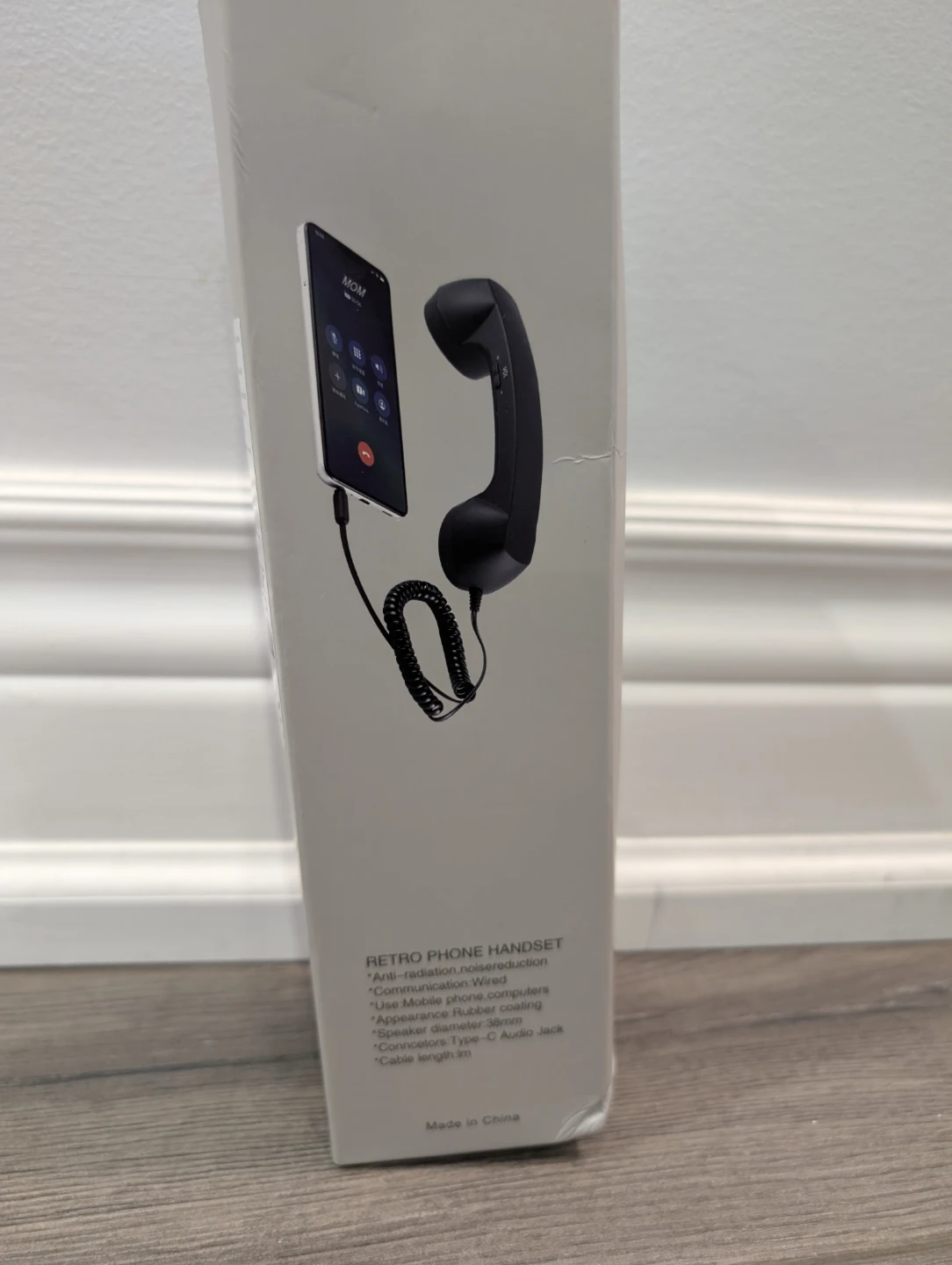 NIB - USB-C Nostalgic Retro Classic Phone Handset Black - photo 2