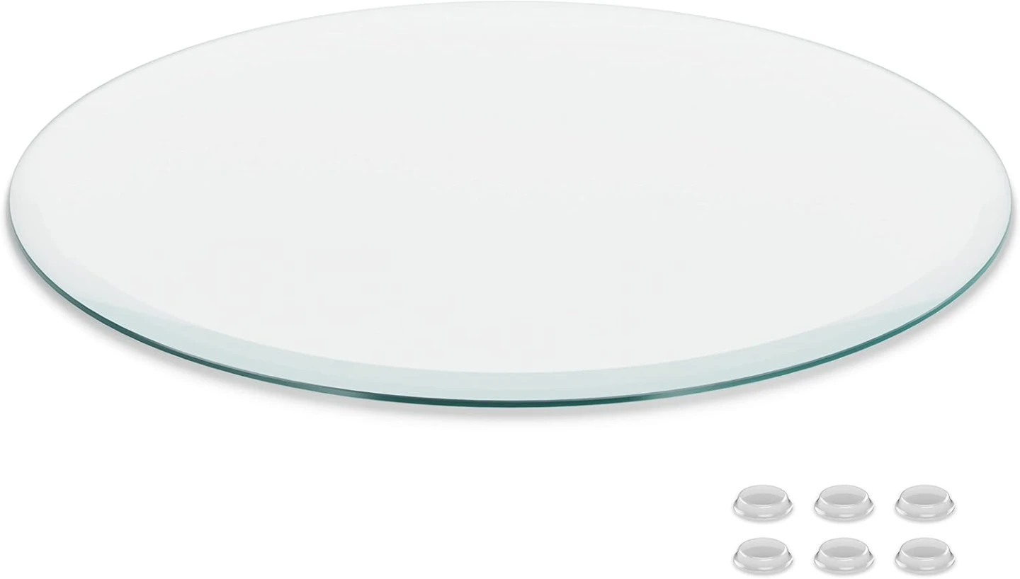 42 inch Round Bevelled outdoor Glass Table Top