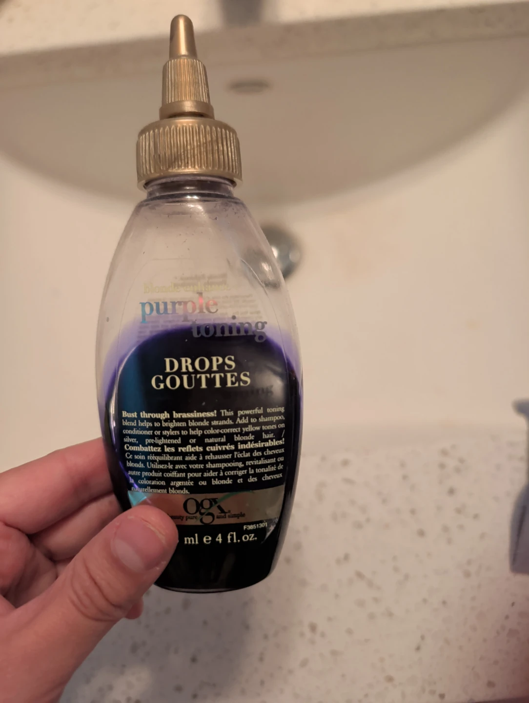 OGX Purple Toning Drops for Blonde Hair