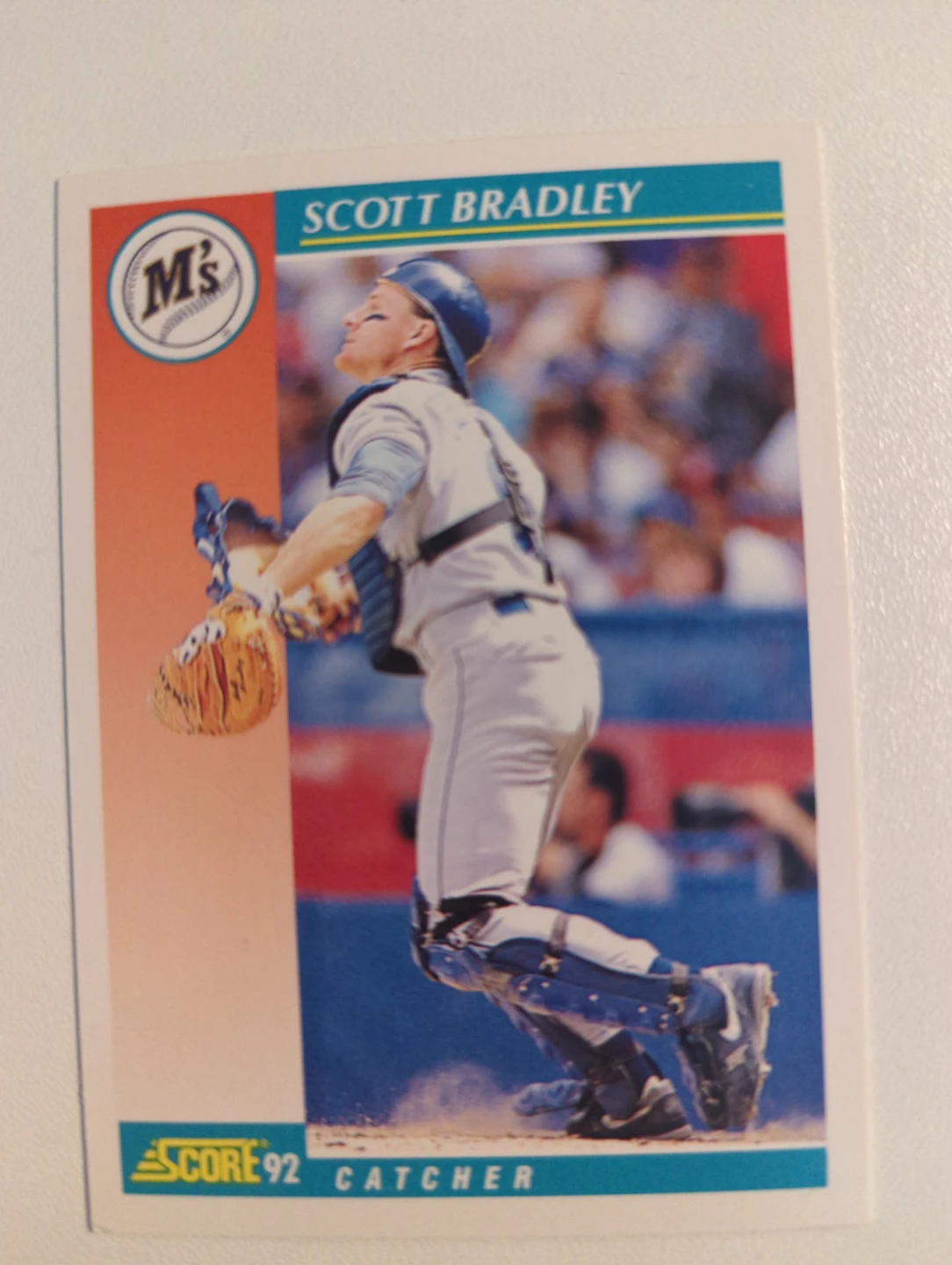 1992 Score Scott Bradley Catcher Baseball Card ⚽