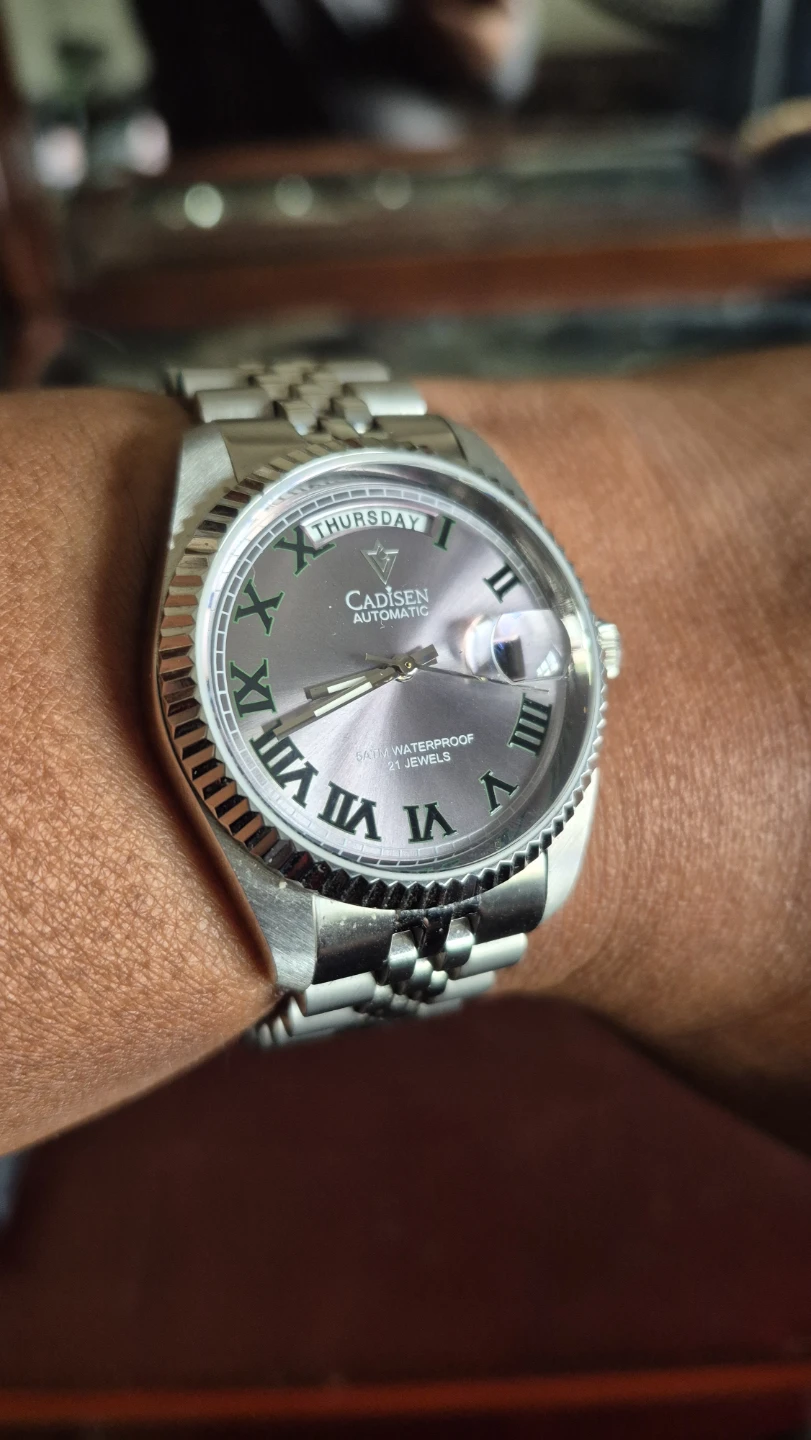 CADISEN Automatic Watch - Silver Stainless Steel