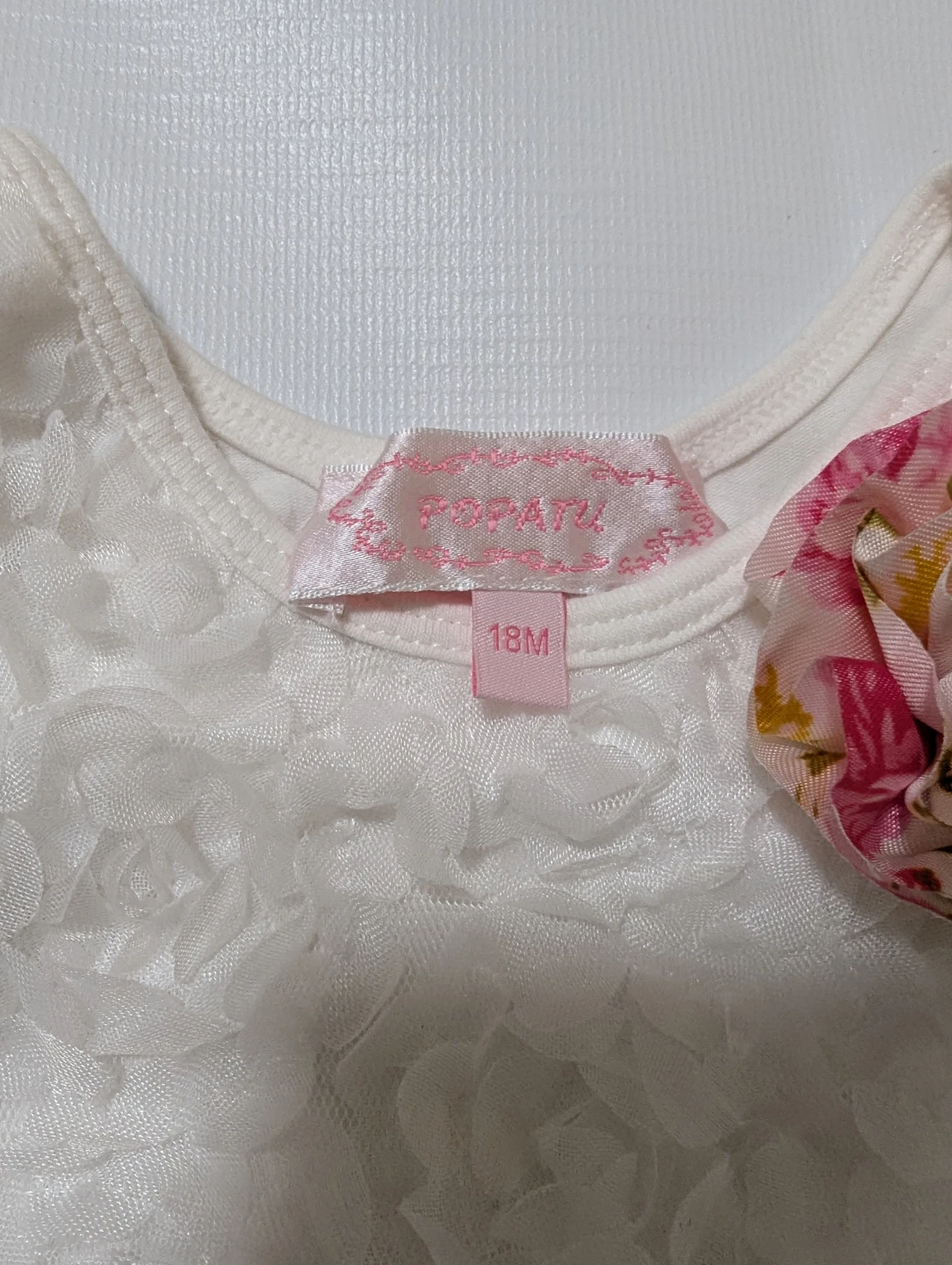 Popatu Baby Dress with Flower Accent - photo 2