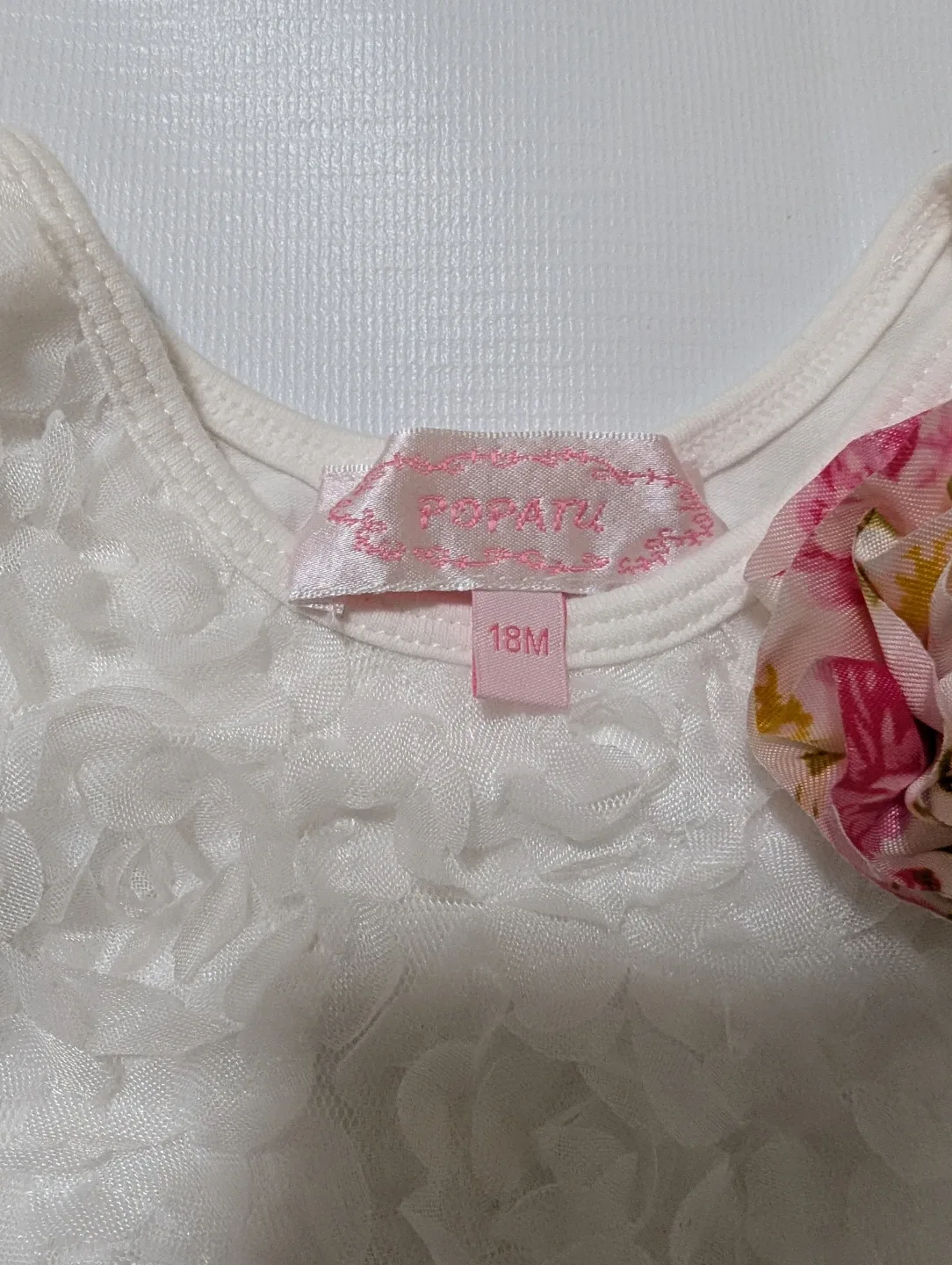 Popatu Baby Dress with Flower Accent - photo 2
