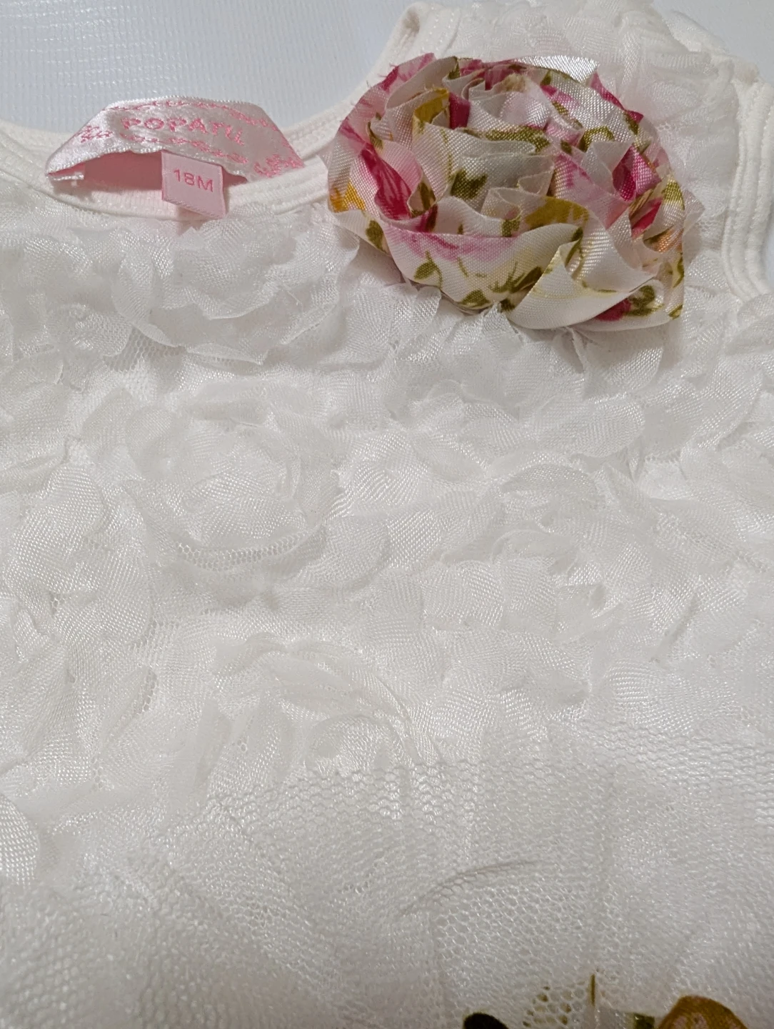 Popatu Baby Dress with Flower Accent - photo 4