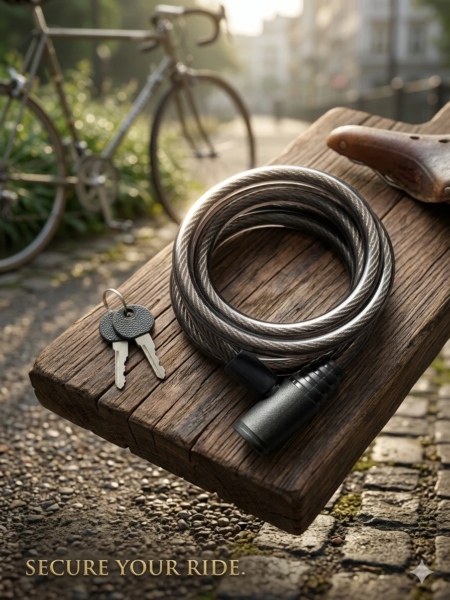 Forge & Lock Co. Cable Bike Lock with Keys - photo 2