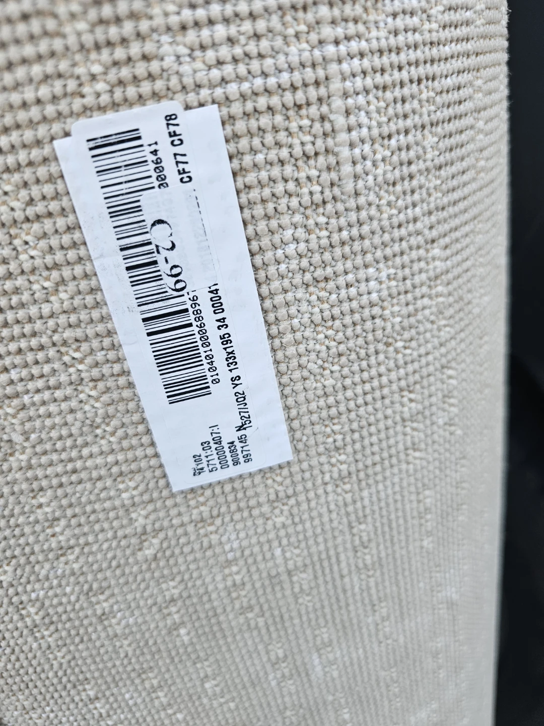 Two rolled carpets, grey and beige - photo 3