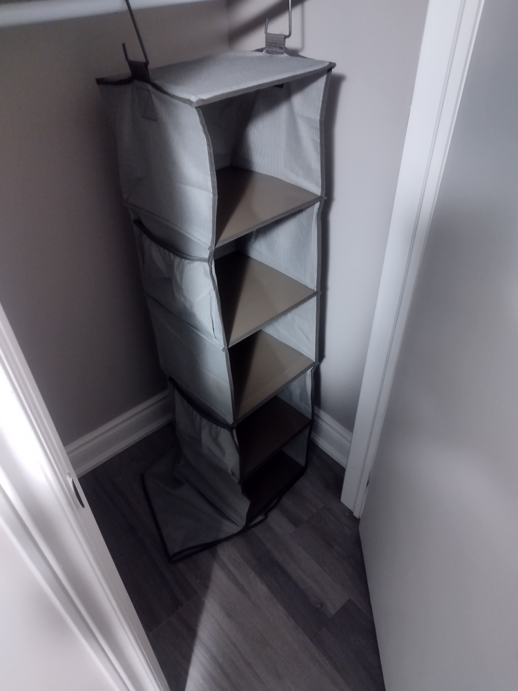 6 Compartment clothes organiser - grey