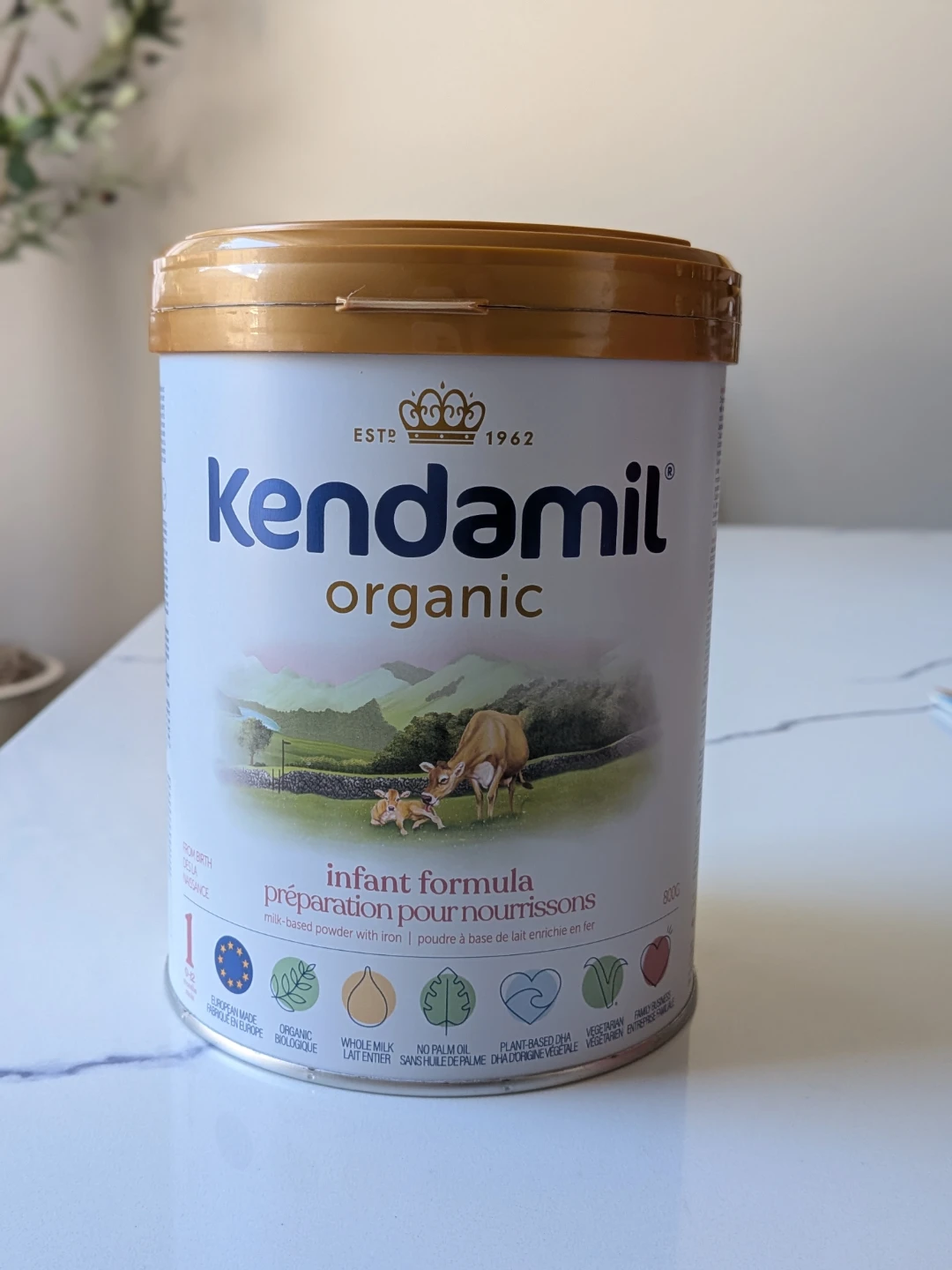 Kendamil Organic Stage 1 Infant Formula (800g) — Sealed