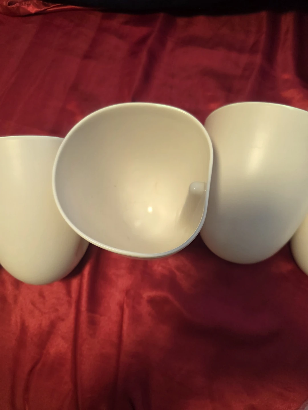Set of 5 White Wall Mounted Planters - photo 4