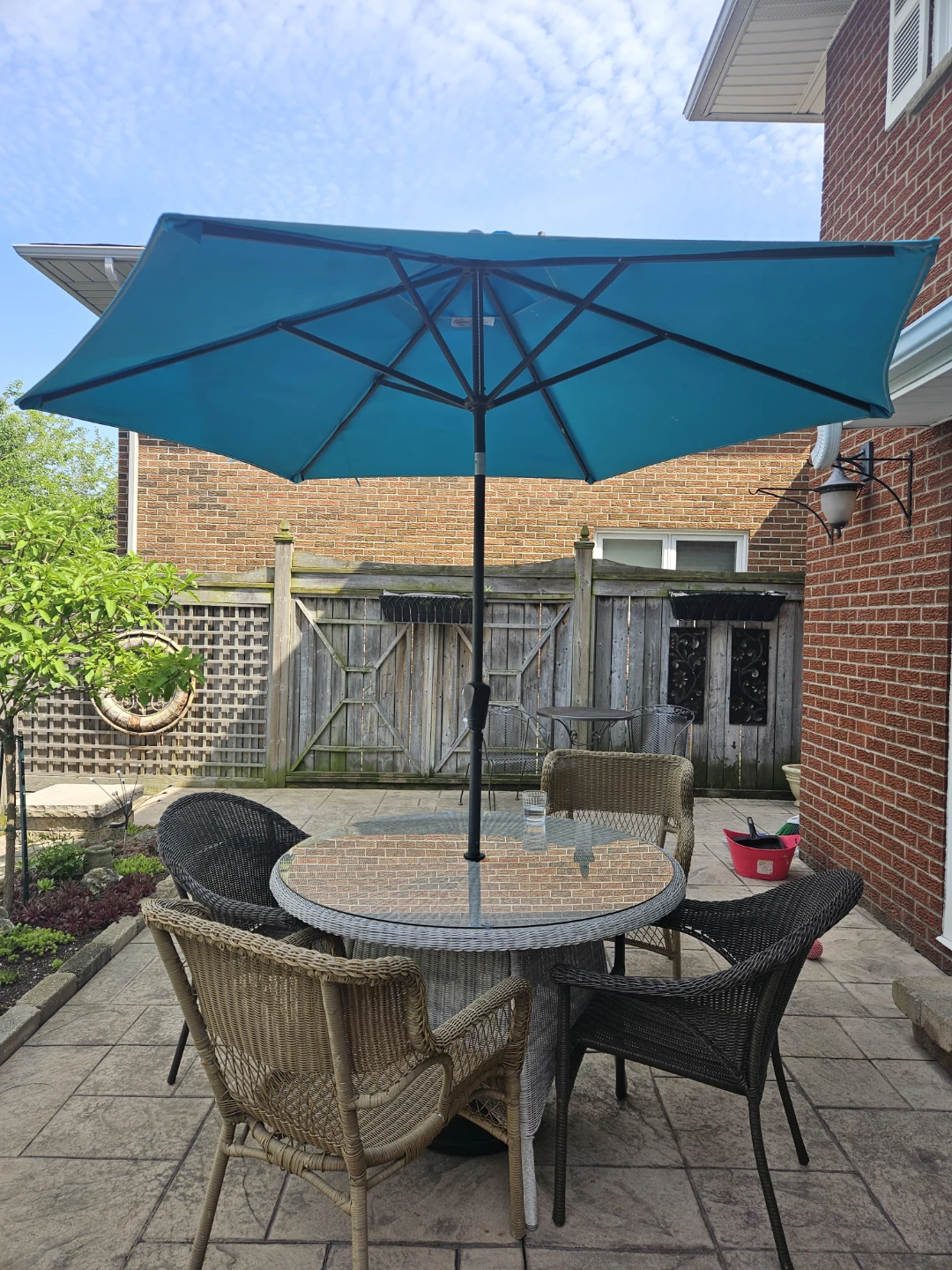 Teal Patio Umbrella - photo 2
