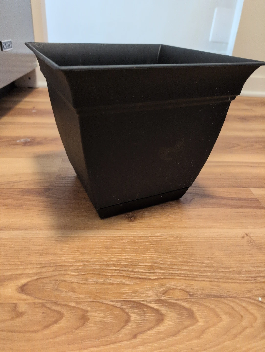 Black Square Planter Pot