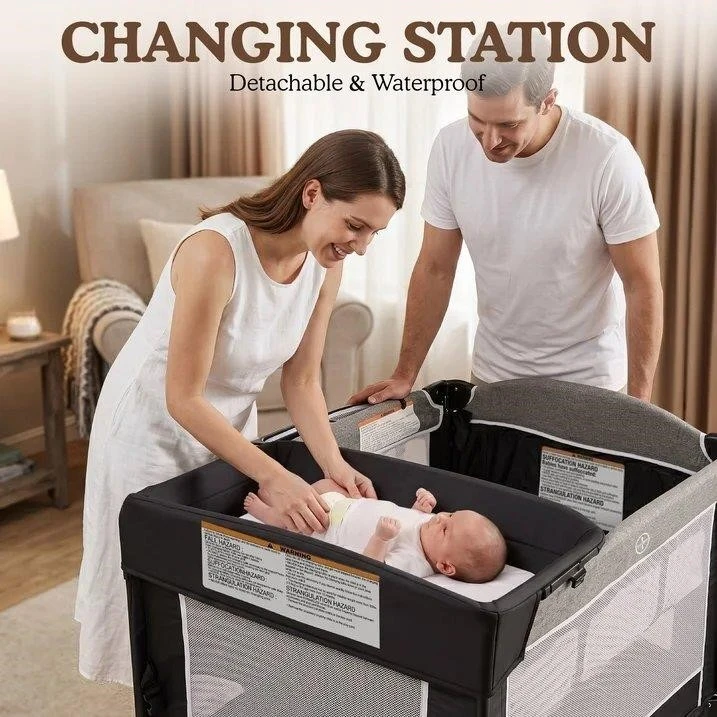 BRAND NEW Baby Crib With Bassinet, still in Original box - photo 3