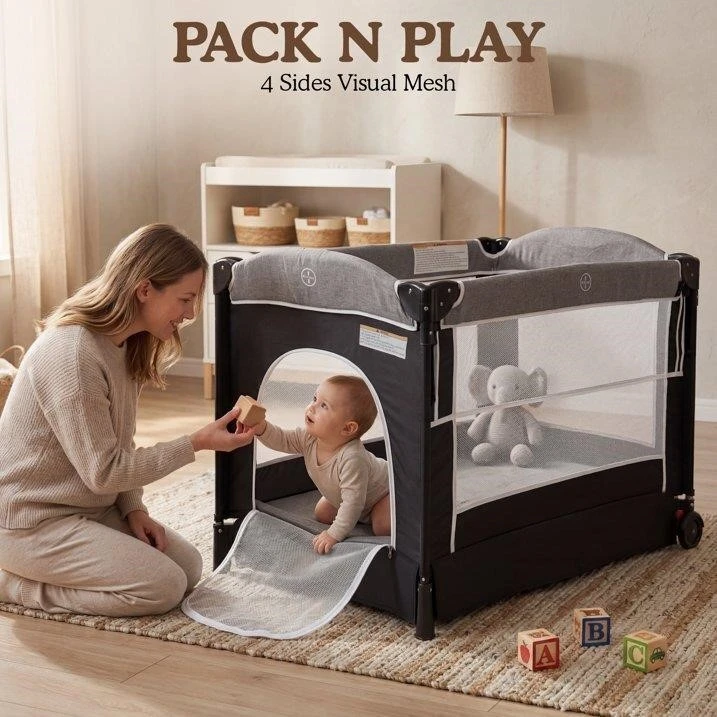 BRAND NEW Baby Crib With Bassinet, still in Original box - photo 4