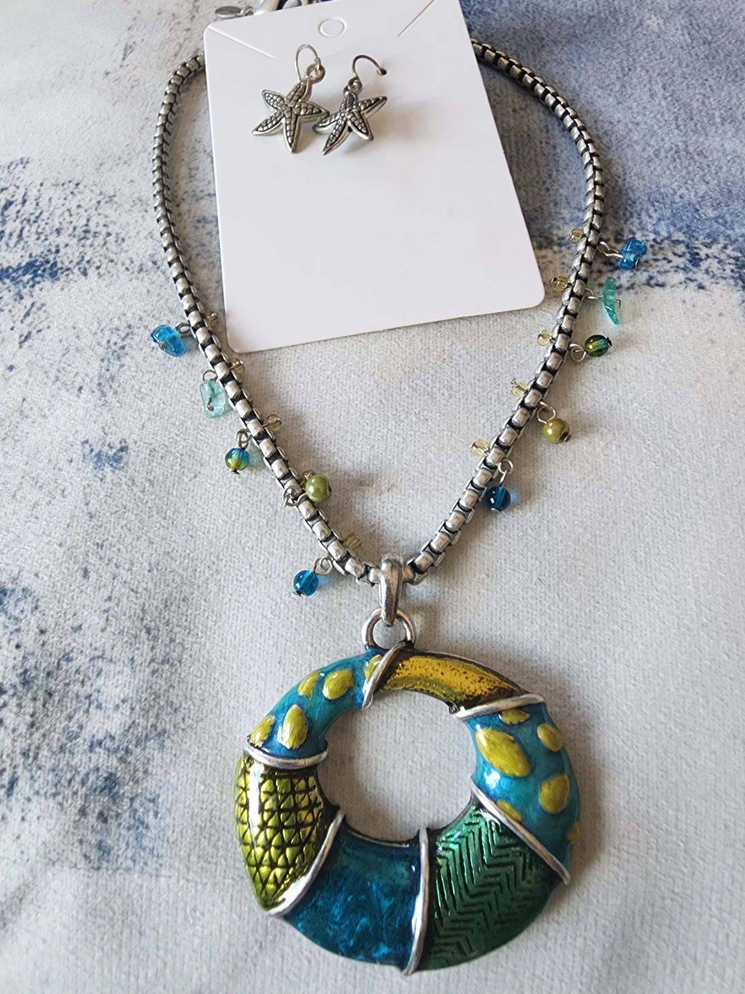 Chico's Necklace and Earrings Set