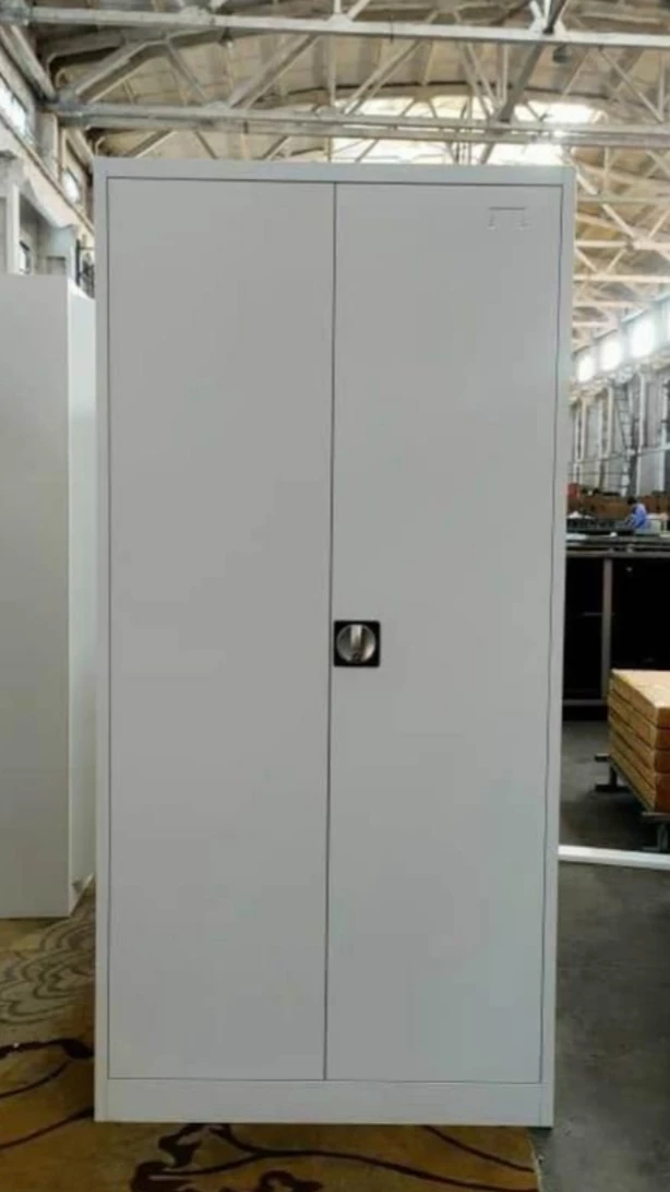 White Metal Storage Cabinet - photo 2