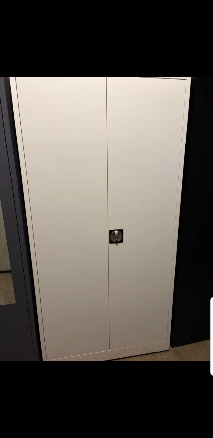 White Metal Storage Cabinet - photo 4