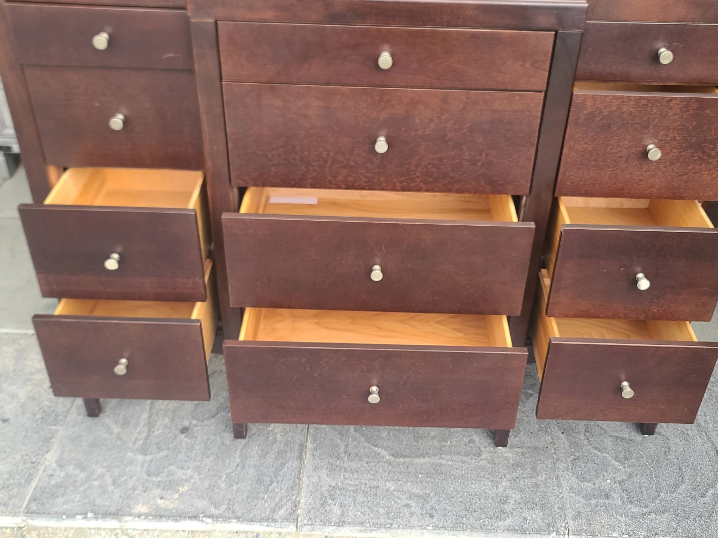Sharma 12-Drawer Dark Wood Dresser - photo 4