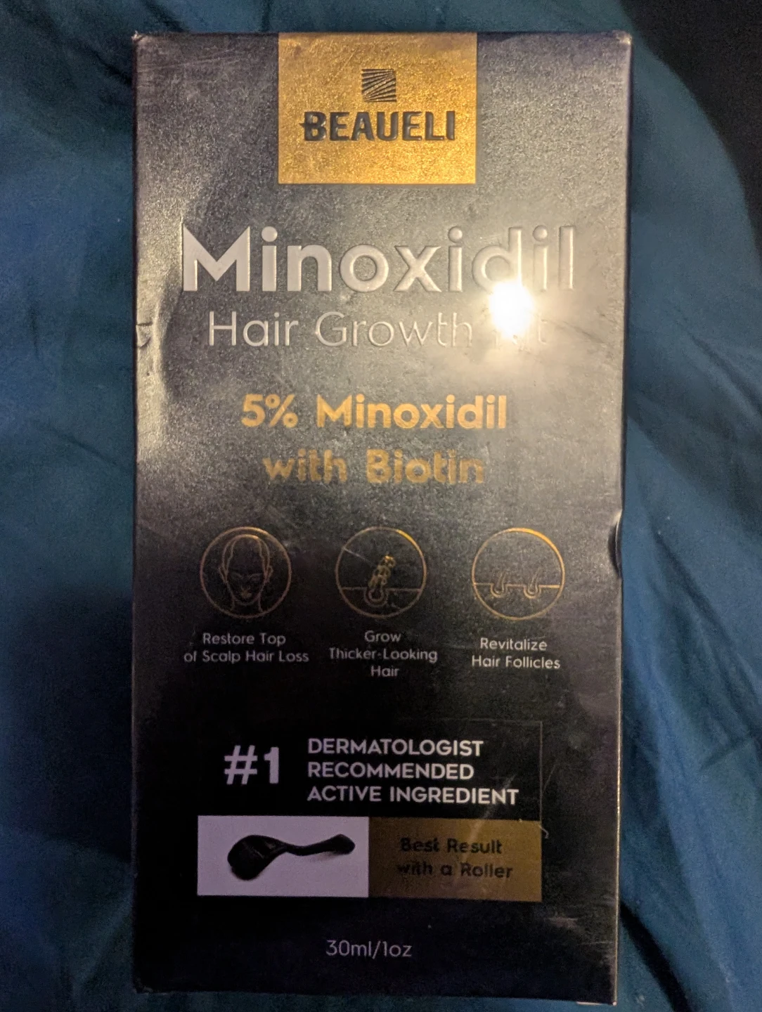 BEAUELI Minoxidil Hair Growth Serum with Biotin 5%