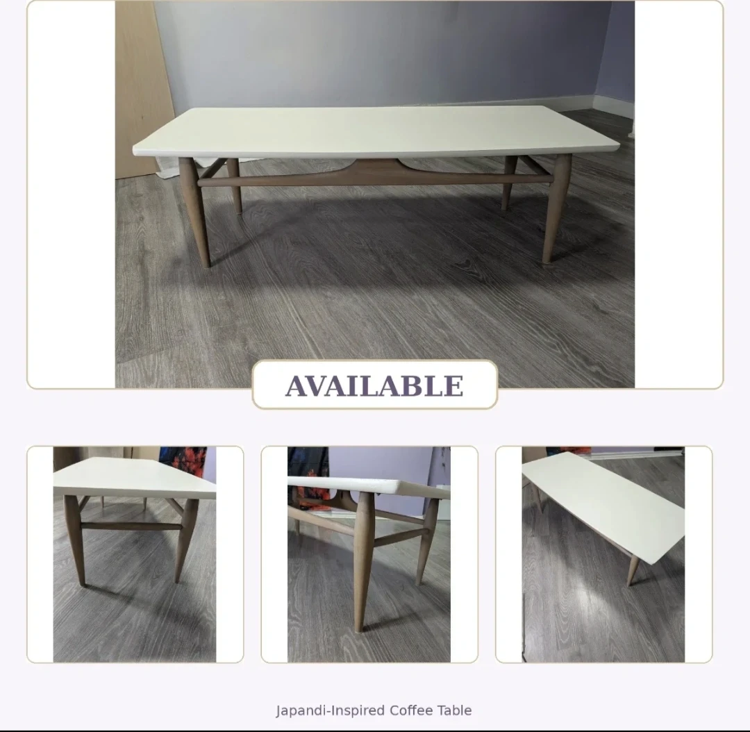 Mid-century coffee table (Japandi Inspired)