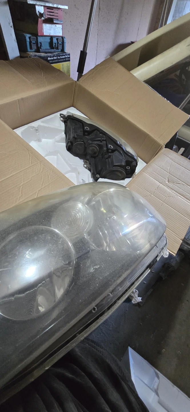Pair of Volkswagen golf headlights