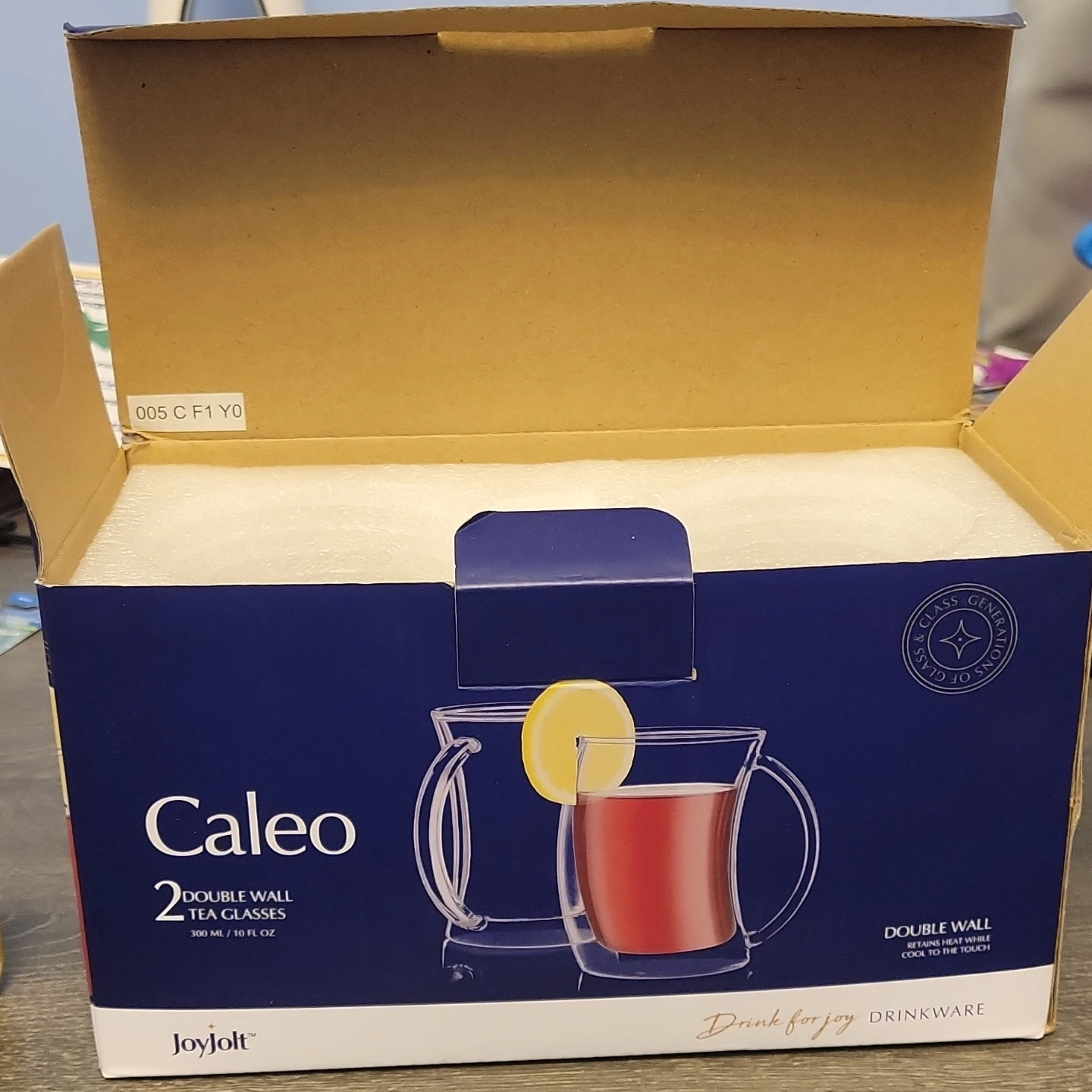 Joyjolt Caleo Double Wall Tea Glasses - Set of 2 - photo 5