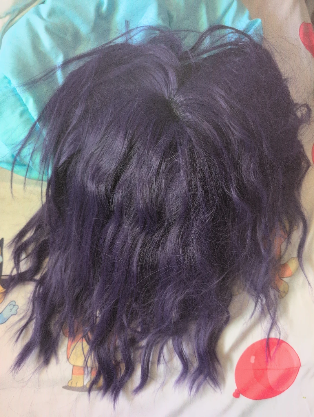 Purple Wavy Wig