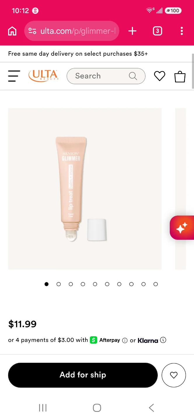 Revlon Glimmer Lip Treat Balm + Mask UnScented ⚽️ - photo 3